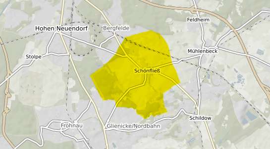 Immobilienpreisekarte Schoenfliess b. Seelow