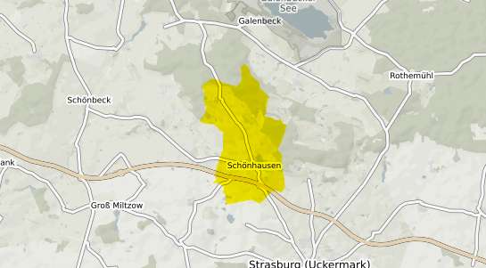 Immobilienpreisekarte Schoenhausen Mecklenburg