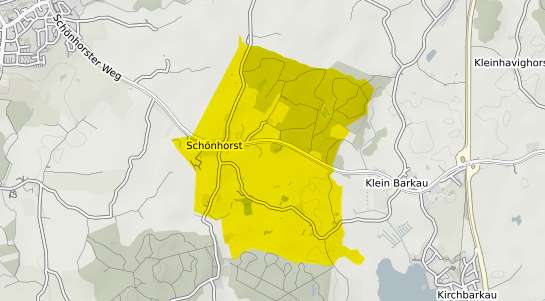 Immobilienpreisekarte Schoenhorst Holstein