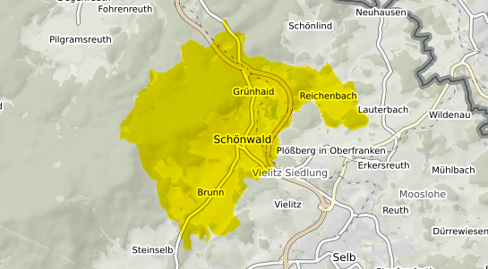 Immobilienpreisekarte Schoenwald Oberfranken