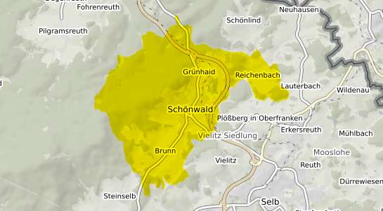 Immobilienpreisekarte Schoenwald Oberfranken