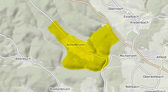 Immobilienpreisekarte Schollbrunn Spessart