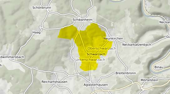 Immobilienpreisekarte Schwarzach Odenwald