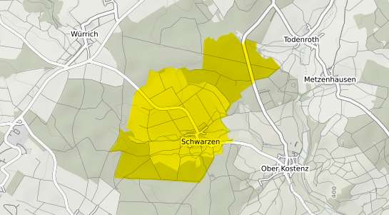 Immobilienpreisekarte Schwarzen Hunsrueck