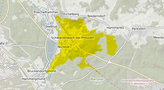 Immobilienpreisekarte Schwarzenbach b. Pressath