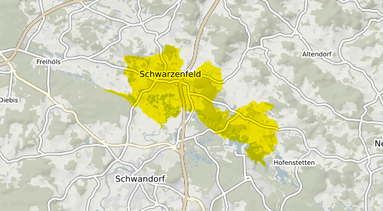 Immobilienpreisekarte Schwarzenfeld Oberpfalz