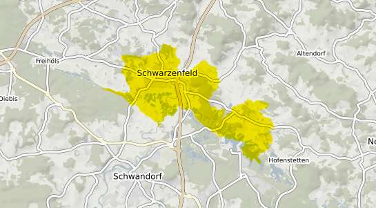 Immobilienpreisekarte Schwarzenfeld Oberpfalz