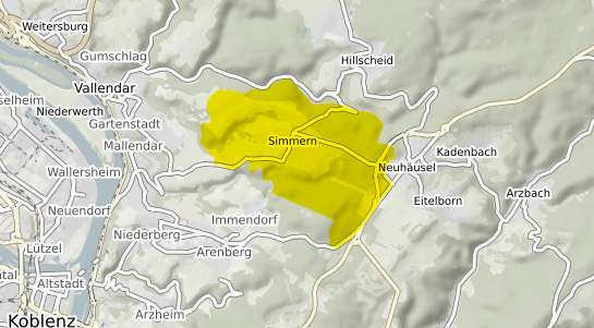 Immobilienpreisekarte Simmern Hunsrueck