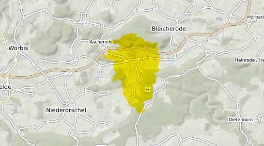 Immobilienpreisekarte Sollstedt b. Muehlhausen, Thueringen