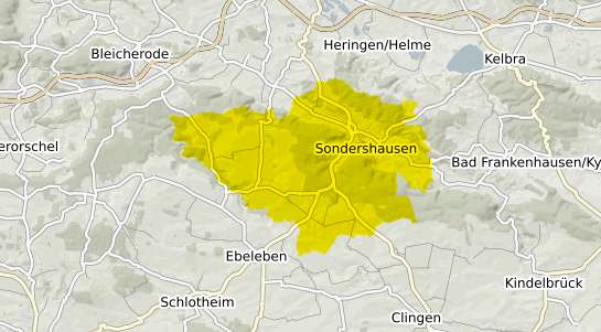 Immobilienpreisekarte Sondershausen Thueringen