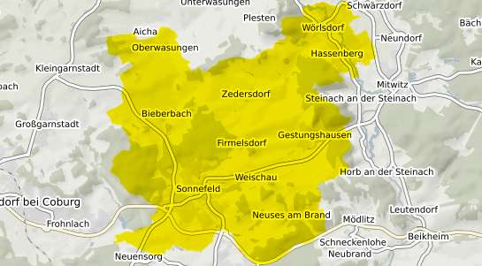 Immobilienpreisekarte Sonnefeld