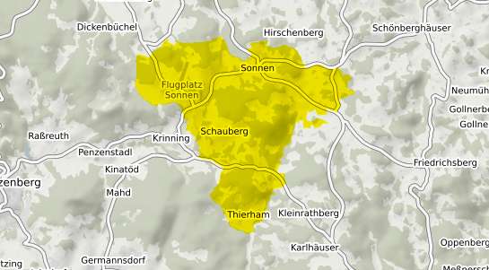 Immobilienpreisekarte Sonnen Niederbayern