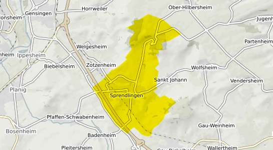 Immobilienpreisekarte Sprendlingen Rheinhessen