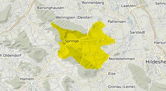 Immobilienpreisekarte Springe Deister