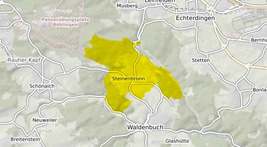 Immobilienpreisekarte Steinenbronn Wuerttemberg