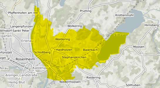 Immobilienpreisekarte Stephanskirchen Simssee