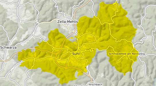 Immobilienpreisekarte Suhl
