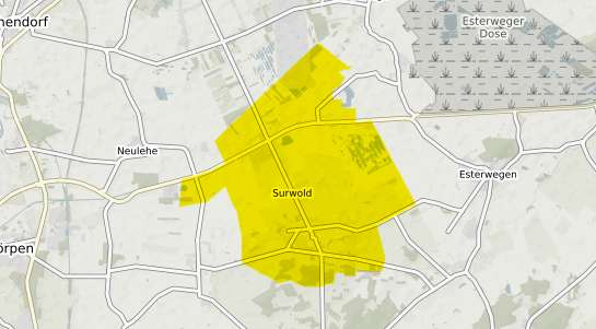 Immobilienpreisekarte Surwold