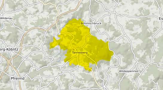 Immobilienpreisekarte Tännesberg