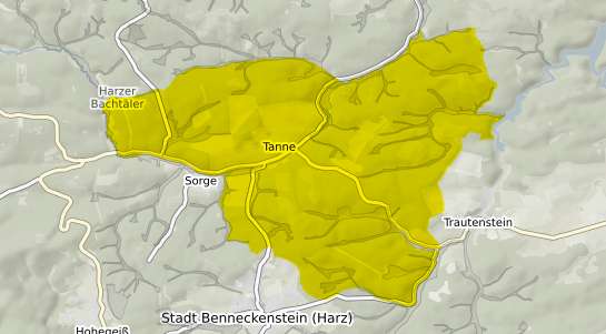 Immobilienpreisekarte Tanne Harz