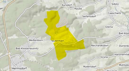 Immobilienpreisekarte Tautenhain b. Hermsdorf, Thueringen