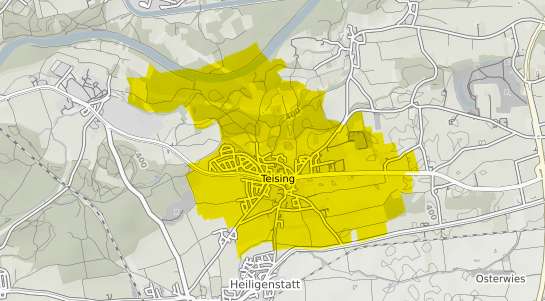Immobilienpreisekarte Teising Oberbayern