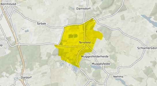 Immobilienpreisekarte Tensfeld