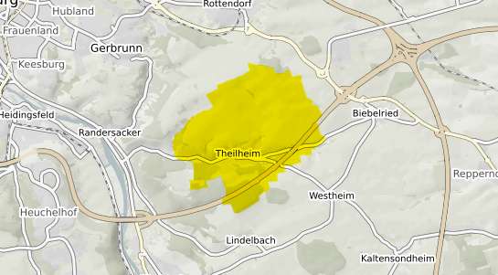 Immobilienpreisekarte Theilheim Kr. Wuerzburg