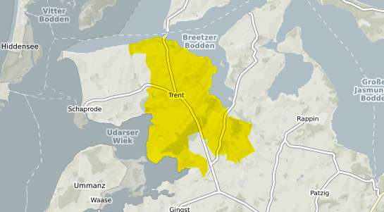 Immobilienpreisekarte Trent Ruegen
