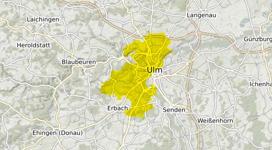 Immobilienpreisekarte Ulm Donau