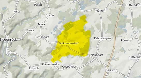 Immobilienpreisekarte Volkmannsdorf b. Schleiz