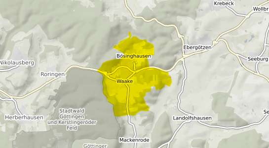 Immobilienpreisekarte Waake Kr. Goettingen