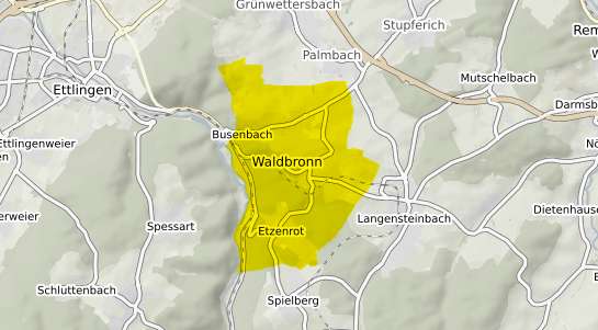 Immobilienpreisekarte Waldbronn Albtal