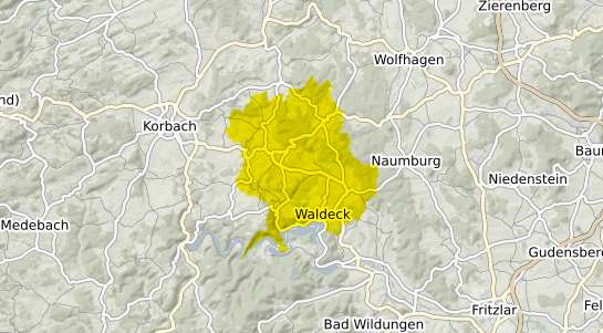 Immobilienpreisekarte Waldeck Hessen