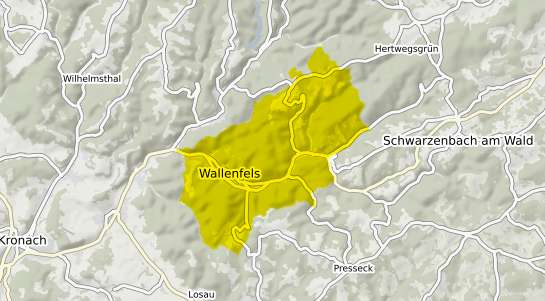 Immobilienpreisekarte Wallenfels Oberfranken