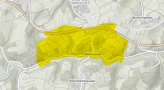 Immobilienpreisekarte Walshausen b. Zweibruecken, Pfalz