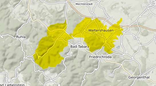 Immobilienpreisekarte Waltershausen Thueringen
