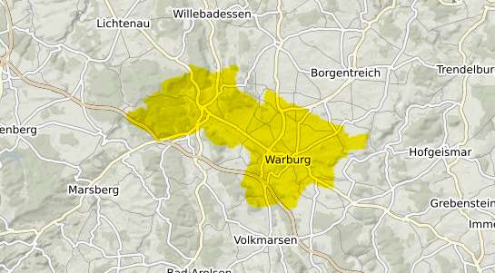 Immobilienpreisekarte Warburg Westfalen