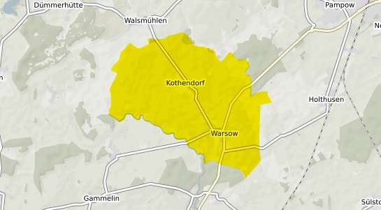 Immobilienpreisekarte Warsow b. Schwerin, Mecklenburg