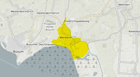 Immobilienpreisekarte Warwerort