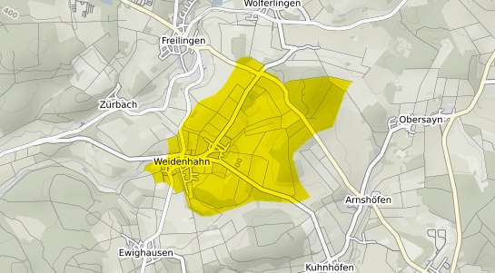Immobilienpreisekarte Weidenhahn