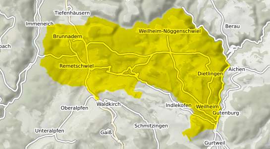 Immobilienpreisekarte Weilheim Kr. Waldshut
