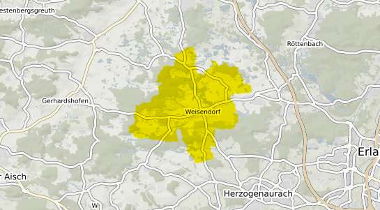 Immobilienpreisekarte Weisendorf