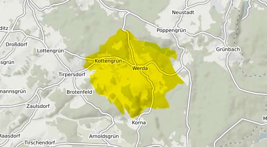 Immobilienpreisekarte Werda b. Auerbach, Vogtland