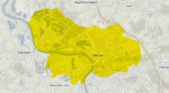 Immobilienpreisekarte Wesel a. Rhein