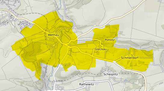 Immobilienpreisekarte Wethau