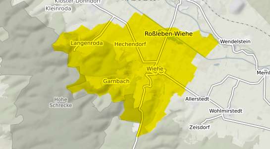 Immobilienpreisekarte Wiehe Unstruttal