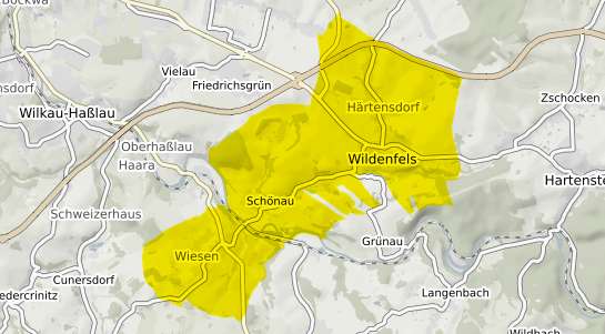 Immobilienpreisekarte Wildenfels b. Zwickau