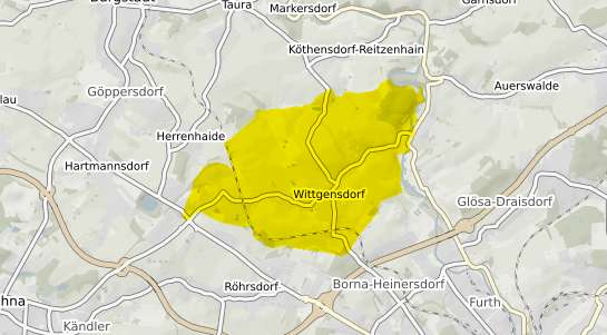 Immobilienpreisekarte Wittgensdorf b. Chemnitz, Sachsen