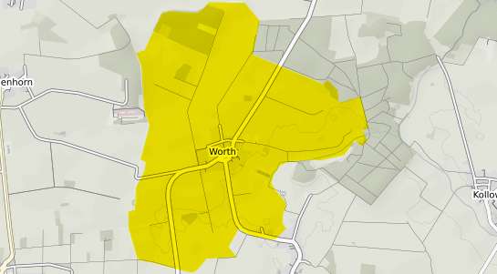 Immobilienpreisekarte Wörth an der Donau Kr. Erding